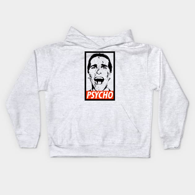 American Psycho Obey Kids Hoodie by scribblejuice